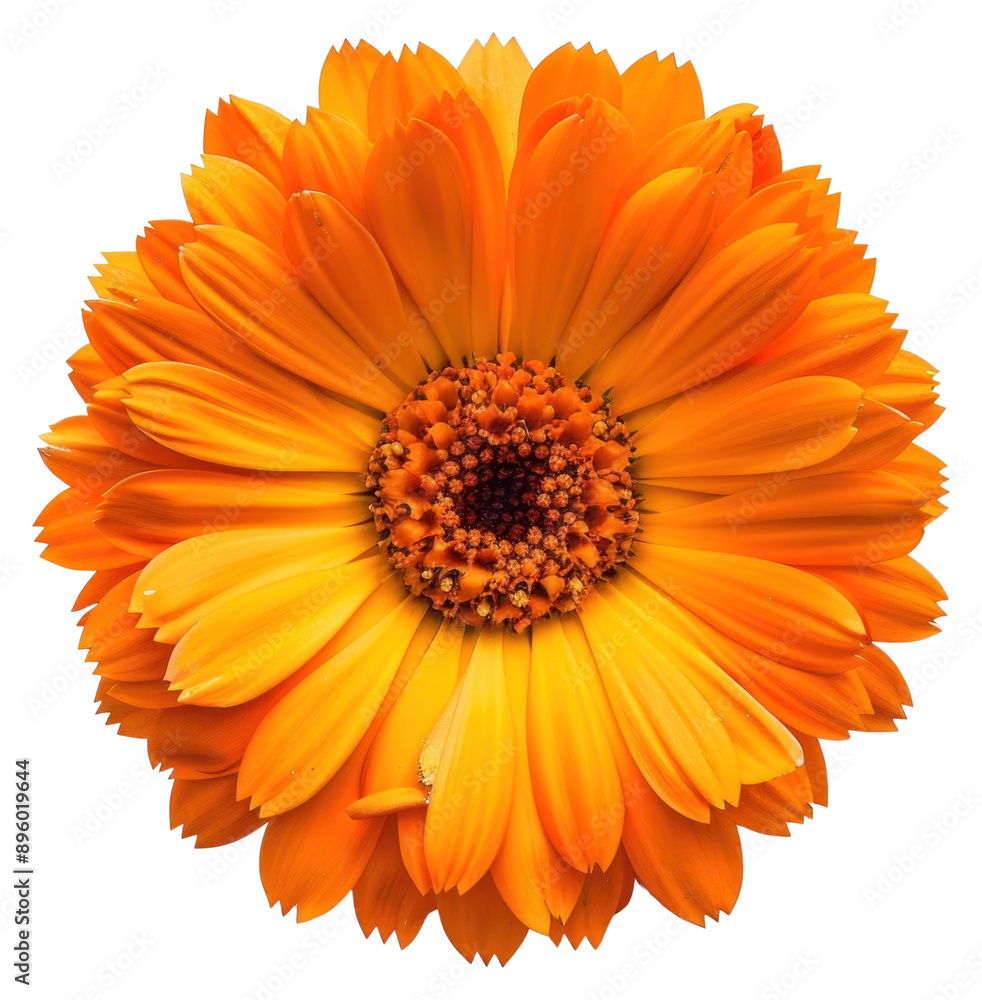 PNG Vibrant orange marigold flower PNG Vibrant orange marigold flower