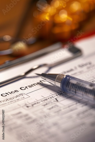 Wallpaper Mural Medical Report Highlighting Elevated Cholesterol Levels for Risk Factor Management Torontodigital.ca