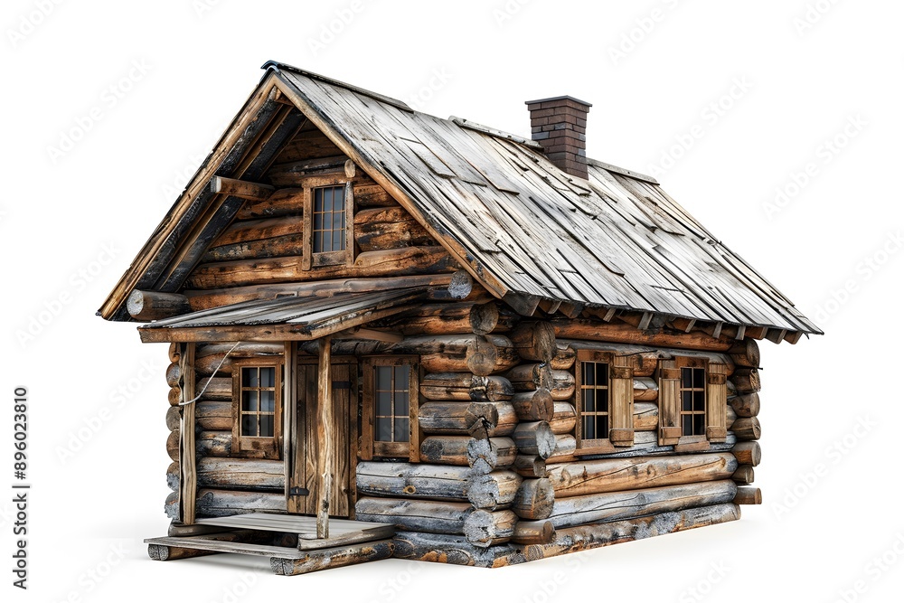 Charming Rustic Log Cabin with Detailed Woodwork and Classic Design Charming Rustic Log Cabin with Detailed Woodwork and Classic Design