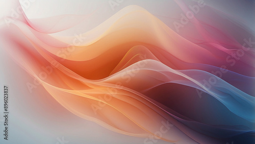 Abstract blurred gradient mesh background in bright rainbow colors. Colorful smooth banner template