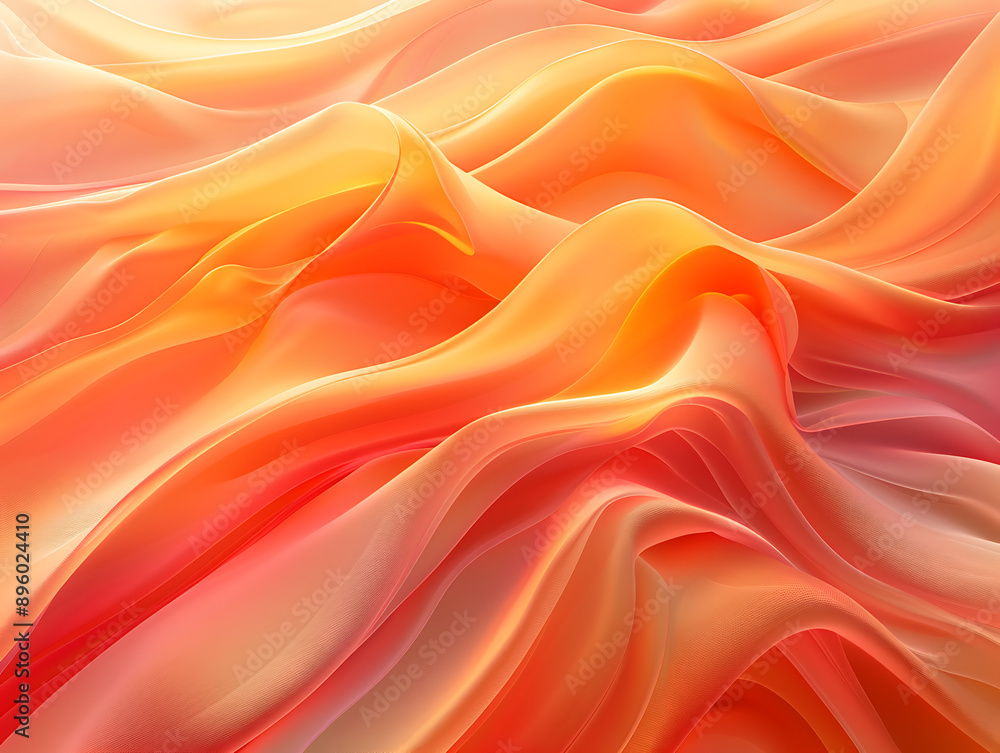 Fototapeta premium Sun kissed peach background illustration