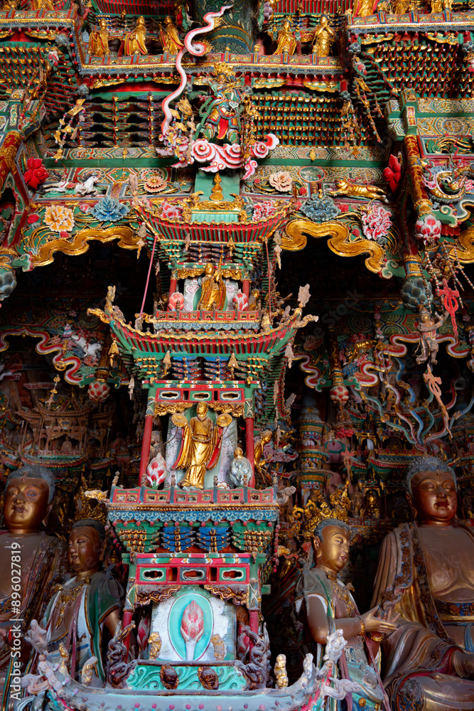 Shanxi Linfen Xiaoxitian, China Tourist Attractions, Ancient Architecture Religious Temples Shanxi Linfen Xiaoxitian, China Tourist Attractions, Ancient Architecture Religious Temples
