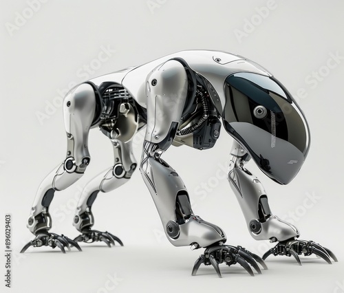 Metallic Quadrupedal Robot with Claws