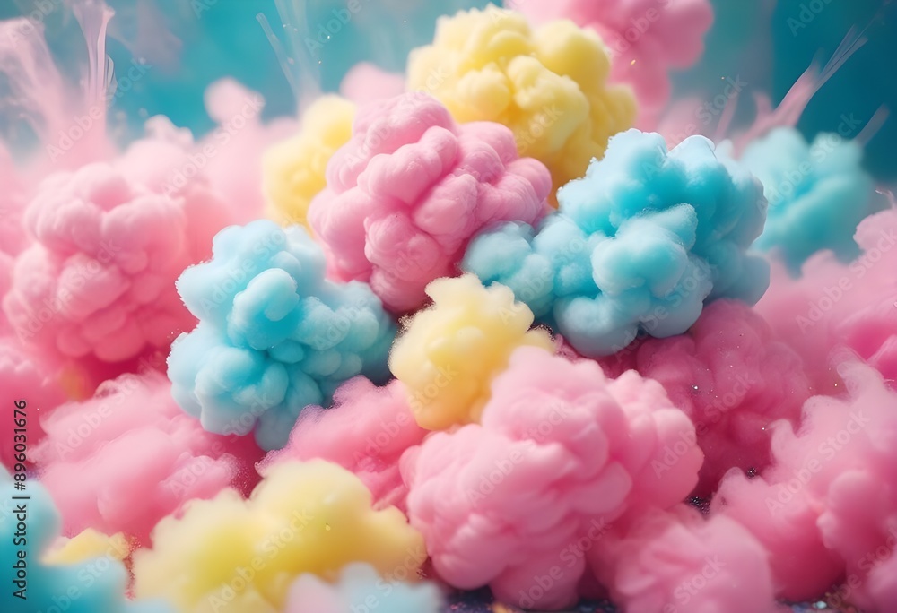 Fototapeta premium colorful cotton candy