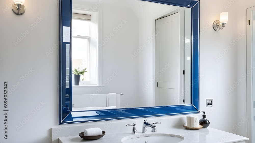 mirror in bathroom mirror in bathroom
