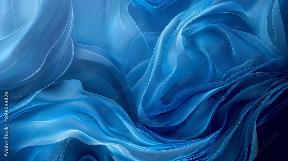 Obraz premium Abstract background in blue color.