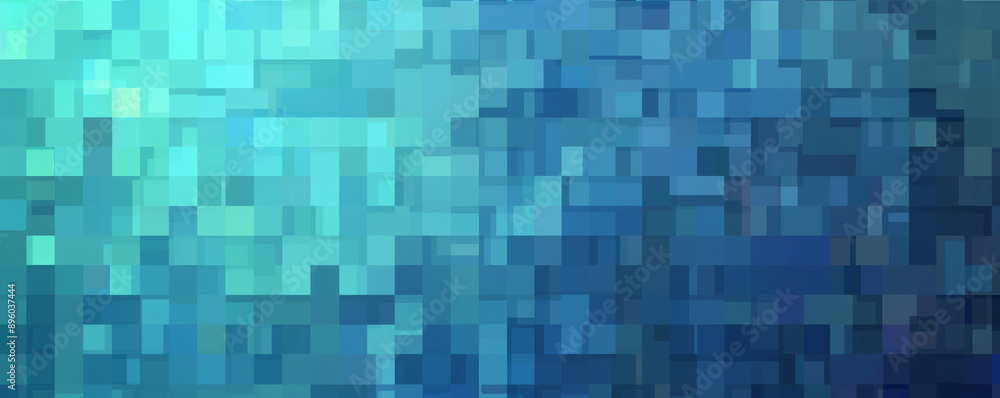 Abstract pixelated blue mosaic pattern Abstract pixelated blue mosaic pattern