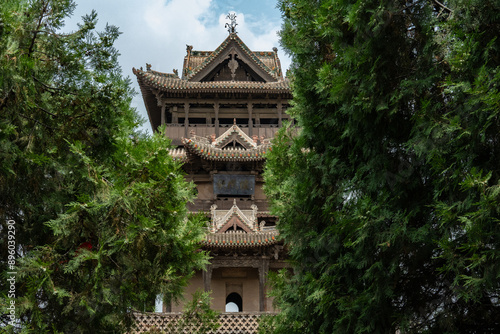 Shanxi Yuncheng Houtu Temple Qiufeng Tower, Chinese Domestic Tourist Attraction