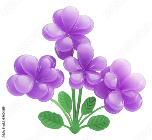 PNG Simple lavender flowers and a green bush purple lilac plant. photo