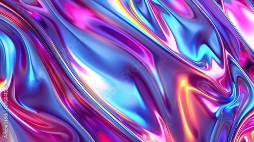 Colorful holographic abstra...