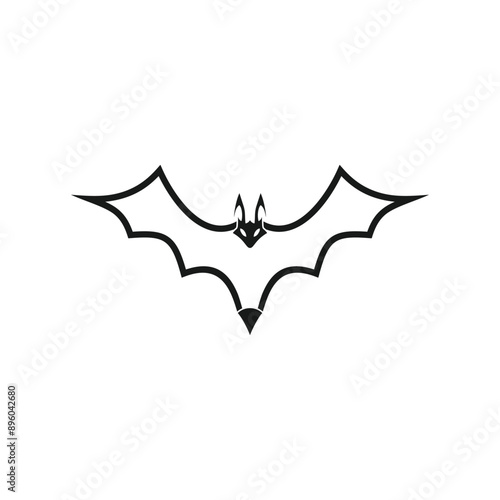 Bat logo design vector with premium illustration and new idea