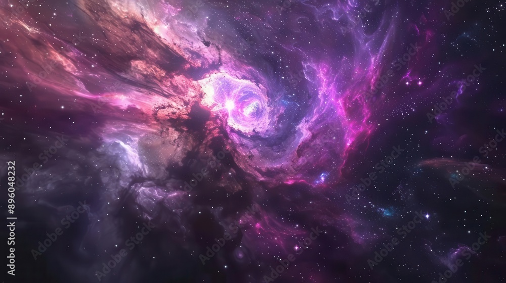 breathtaking cosmic landscape with swirling nebulae and vibrant star clusters deep space rendered in rich purples blues and pinks aweinspiring sense of scale and wonder breathtaking cosmic landscape with swirling nebulae and vibrant star clusters deep space rendered in rich purples blues and pinks aweinspiring sense of scale and wonder