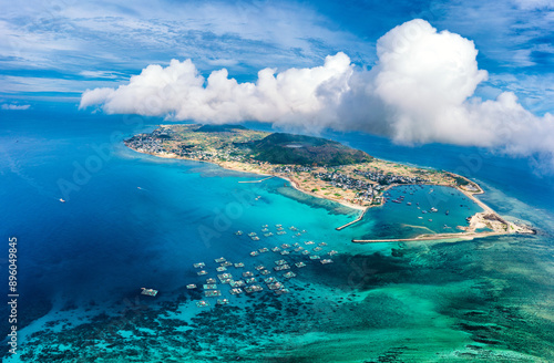 Cu Lao Re or Ly Son island or Volcanic island, Quang Ngai, Vietnam.