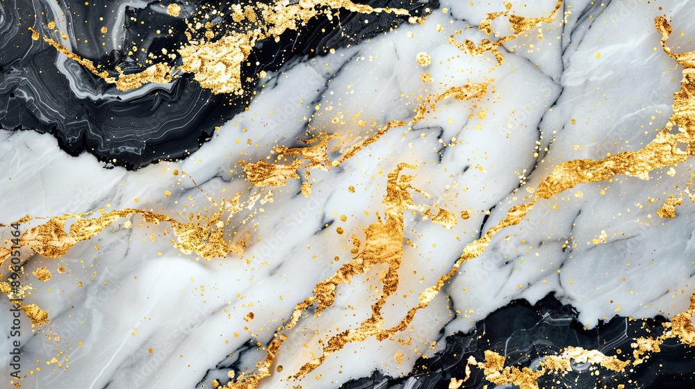 Abstract Marble Background with Gold Accents Abstract Marble Background with Gold Accents
