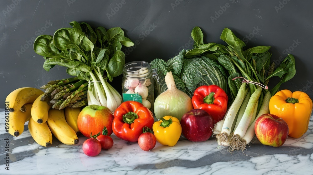 The Assorted Fresh Vegetables