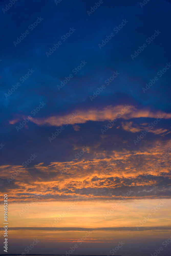 Sunset sky on twilight in the evening Sunset sky on twilight in the evening