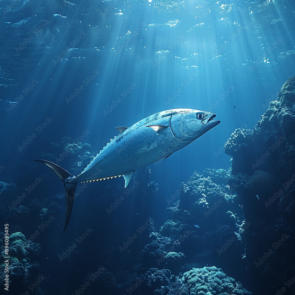 Fototapeta premium Tuna in the sea