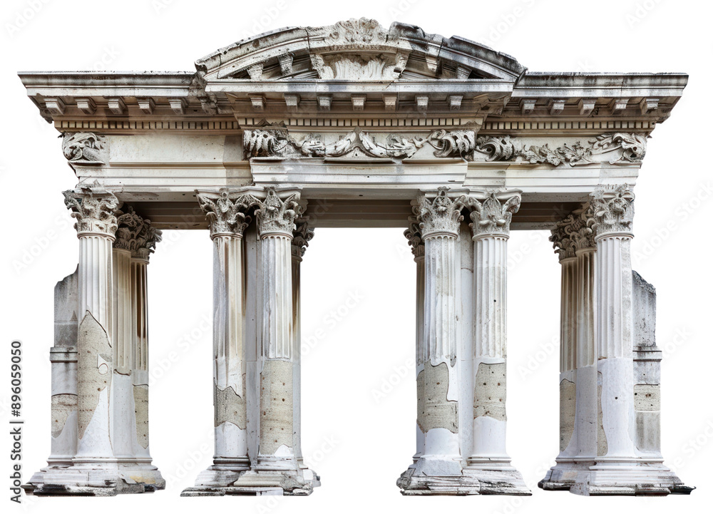 Obraz premium Ancient architectural column structure