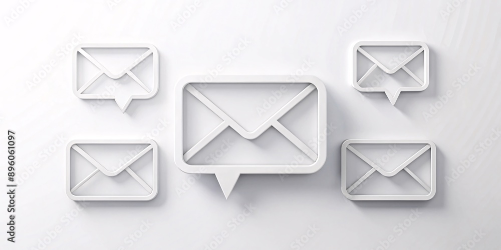 Email Communication Concept. Perfect for illustrating concepts of communication, email marketing, online messaging, and social media. Email Communication Concept. Perfect for illustrating concepts of communication, email marketing, online messaging, and social media.