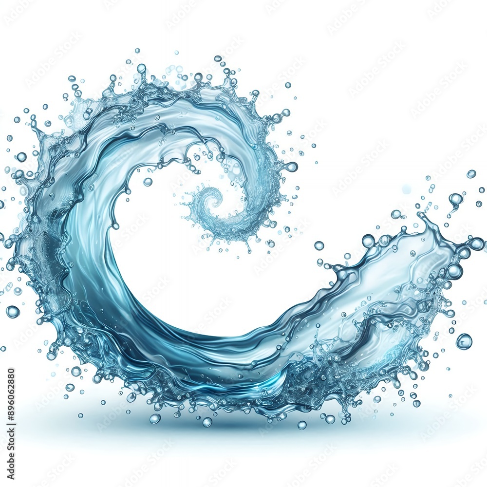 Liquid water wave splash with Generative AI. Liquid water wave splash with Generative AI.