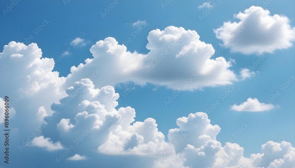 Blue Sky with Clouds in a Bright Summer Day Blue Sky with Clouds in a Bright Summer Day