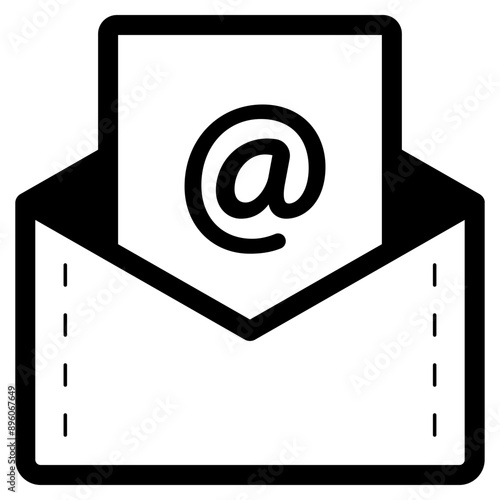 envelope letter email address icon