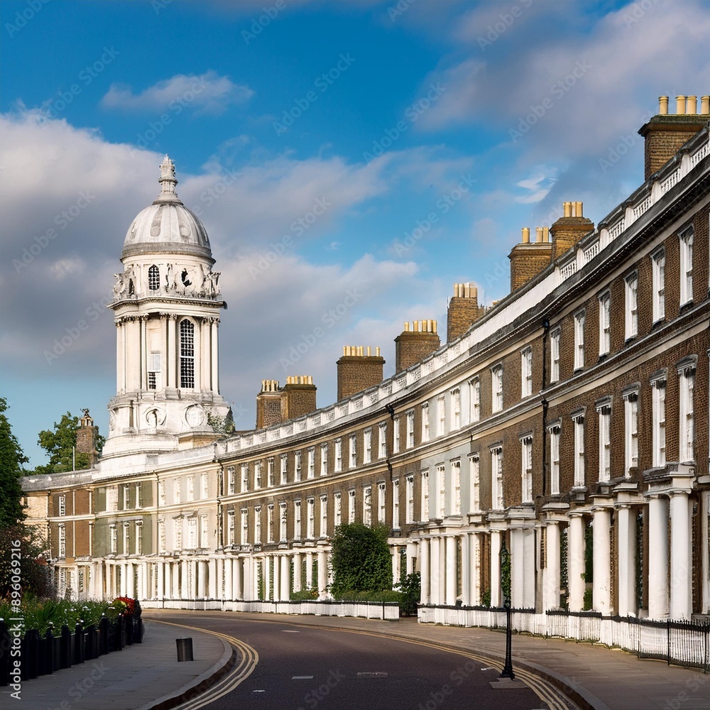 Fototapeta premium crescent in London, AI generated