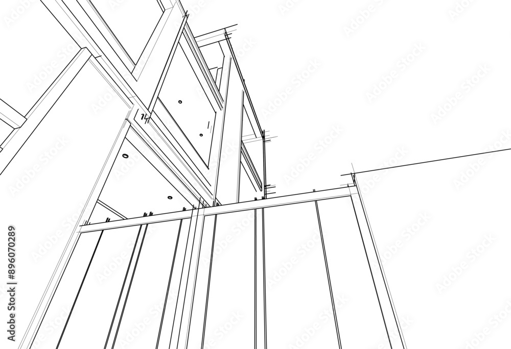 3d rendering of a modern building 3d rendering of a modern building