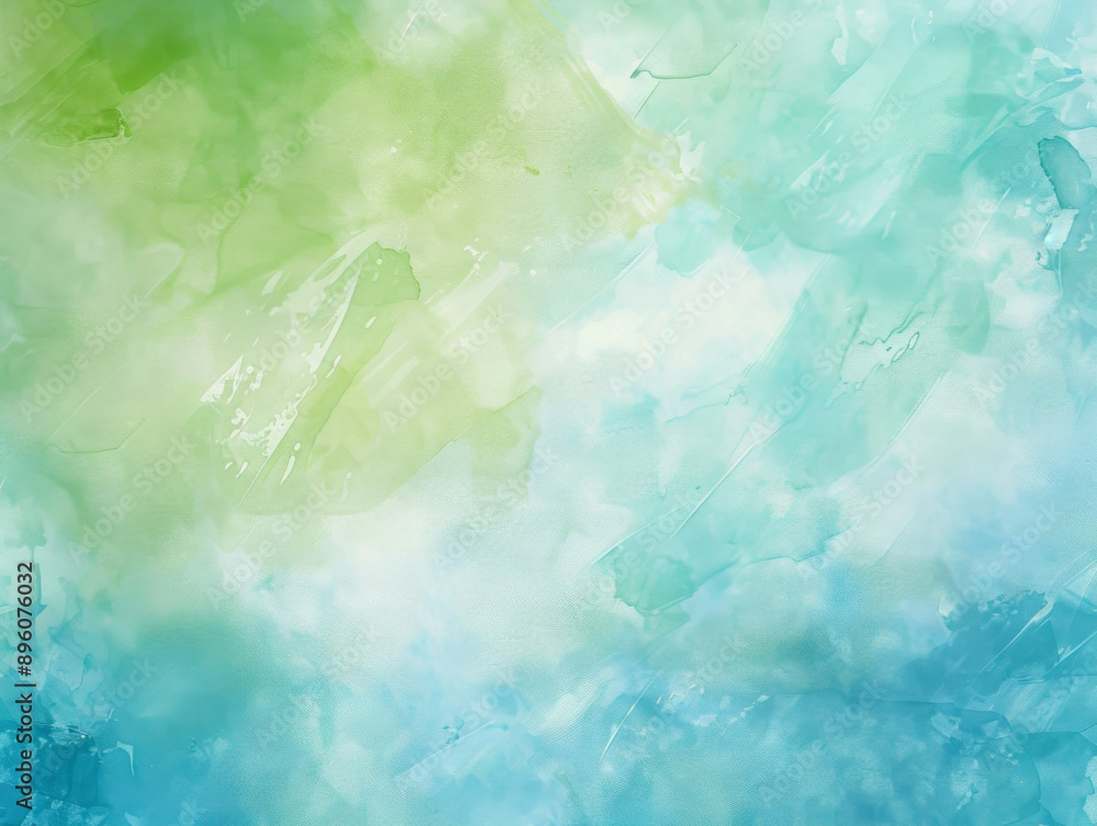 Fototapeta premium Bright Green and Blue Abstract Background, Generative AI Illustration