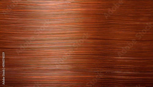 Flat lay surface of brushed copper texture background with space to copy, panoramic view