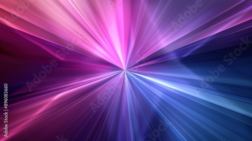 Converging rays of light forming a focal point  3D background  ray abstract 