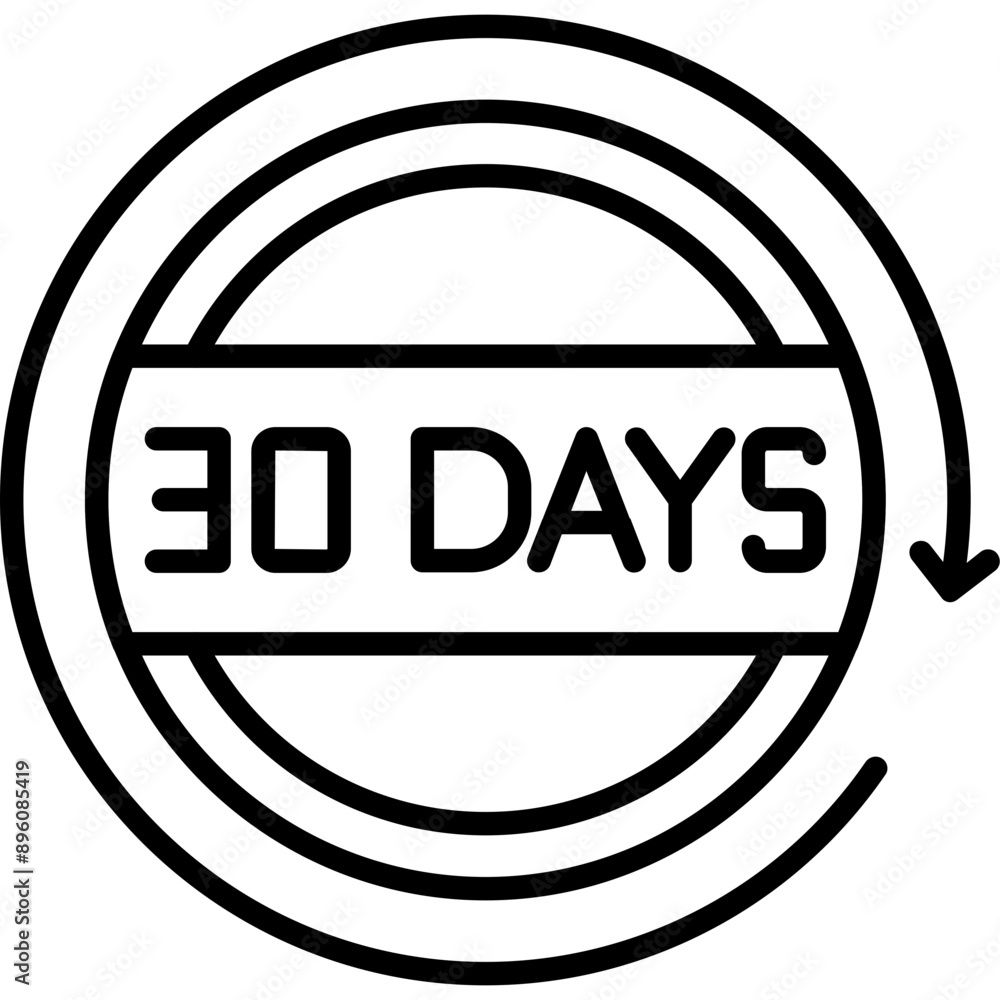 30 Days Return Icon