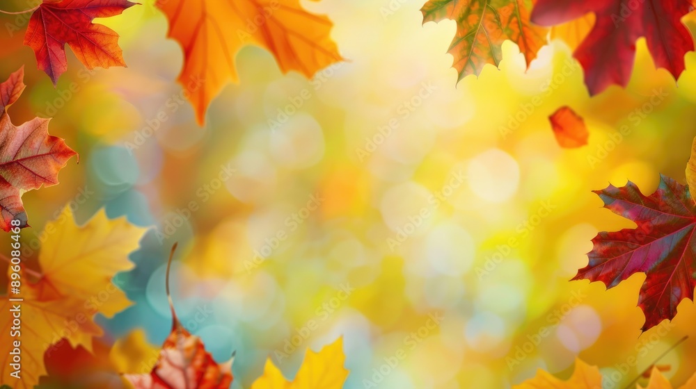 autumn frame background with free place for text, maple leaves decorate a beautiful nature thanksgiving, scenery yellow red seasonal colorful mock up autumn frame background with free place for text, maple leaves decorate a beautiful nature thanksgiving, scenery yellow red seasonal colorful mock up