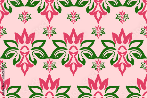 Reddish brown Native American  pattern design for background or wallpaper and clothing .