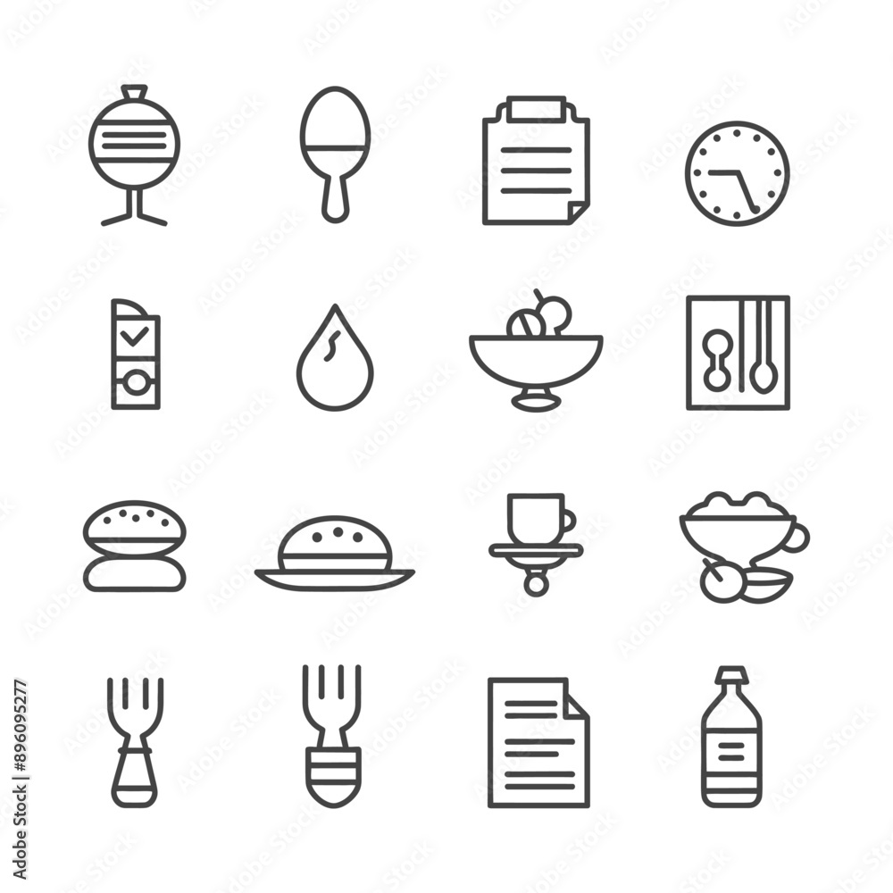 minimalist line art icon menu collection set logo symbol minimalist line art icon menu collection set logo symbol