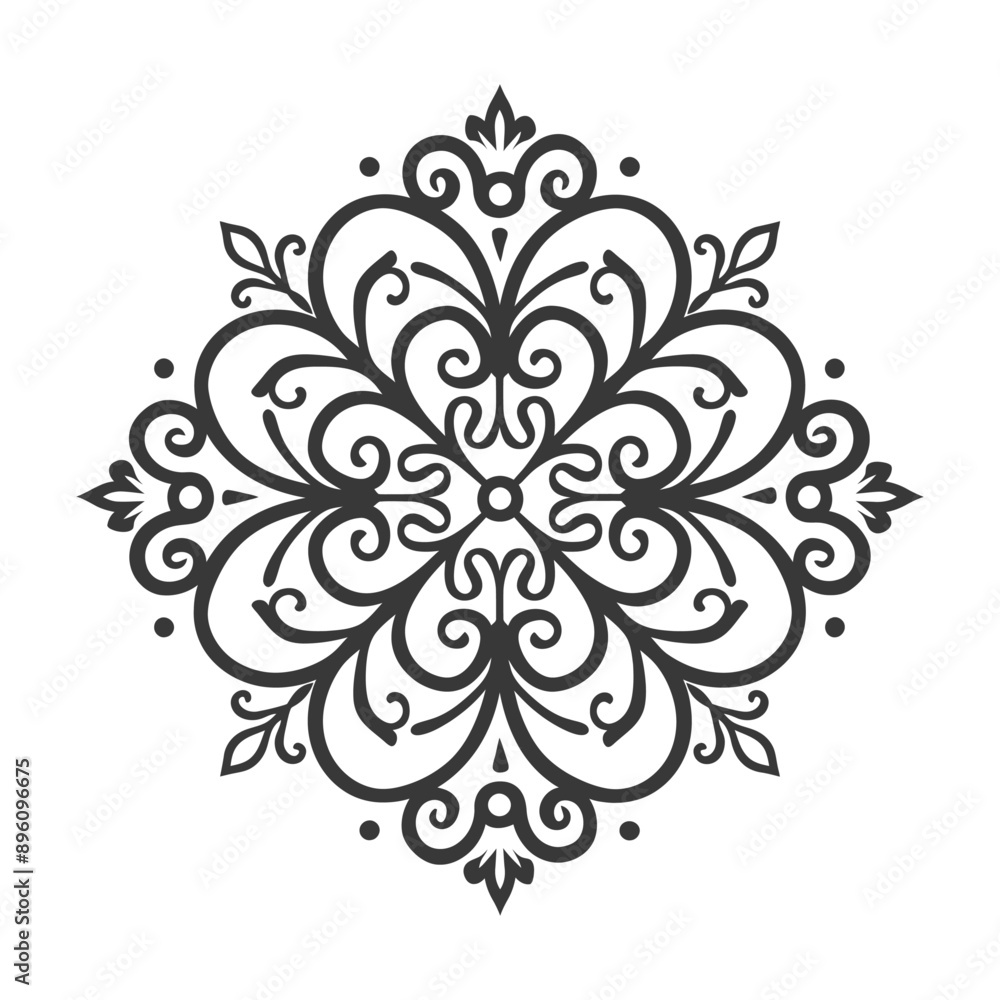 minimalist line art icon baroque ornament with filigree floral logo symbol minimalist line art icon baroque ornament with filigree floral logo symbol