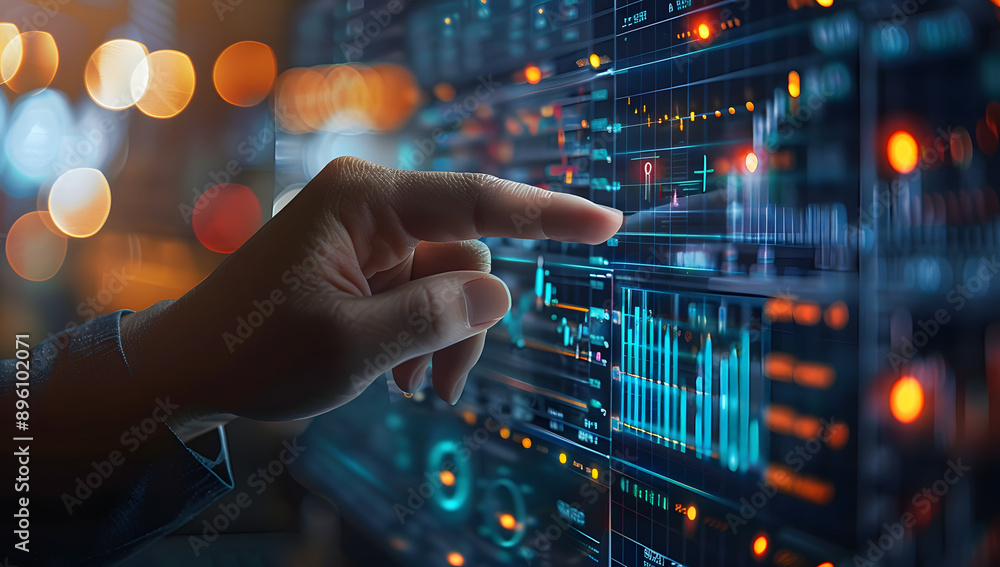 Hand Pointing at Financial Data for Small Cable Carriers in South Africa Hand Pointing at Financial Data for Small Cable Carriers in South Africa