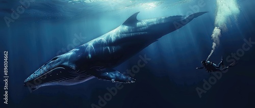 Humpback Whale Encounter: A Diver's Perspective photo