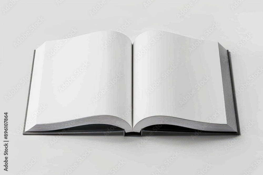 A book opened on a table, suitable for educational or office settings A book opened on a table, suitable for educational or office settings