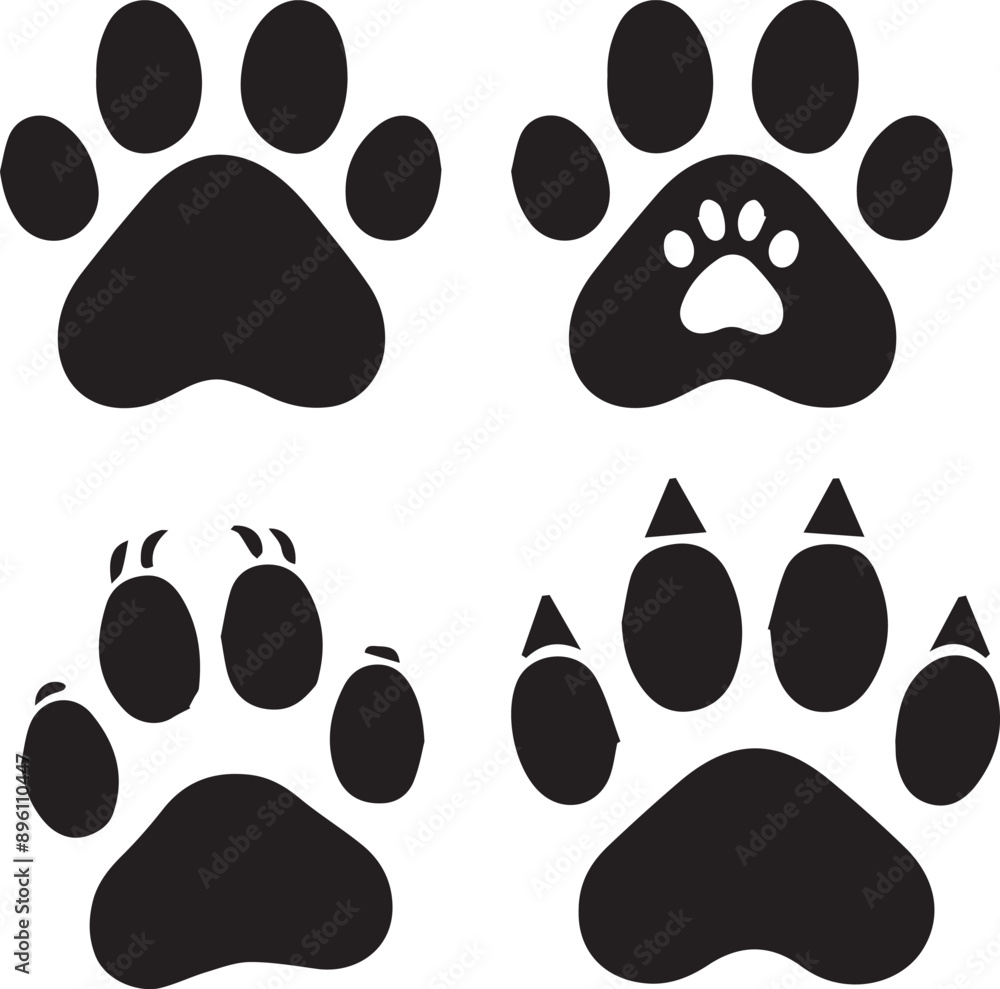 cat and dog paw prints
cat and dog paw prints