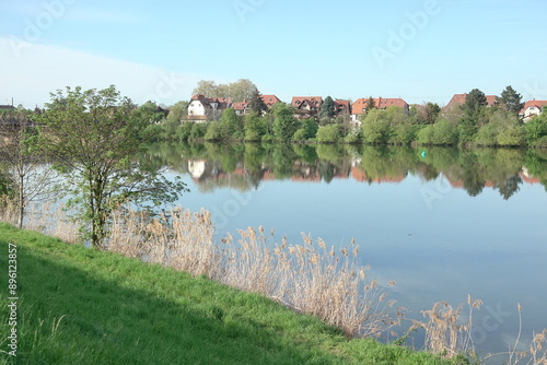 Neckar mit Ladenburg photo