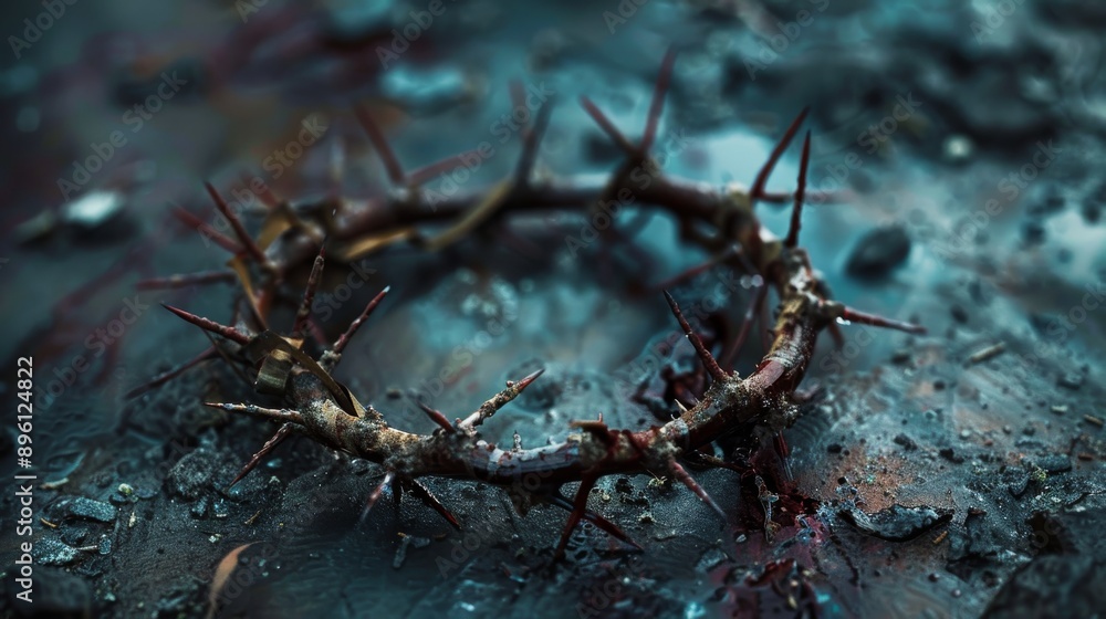 Symbolizing Jesus' suffering and trials, the crown of thorns and crown inversion represent the Savior's death and the resurrected King, providing context for Passion Week. Symbolizing Jesus' suffering and trials, the crown of thorns and crown inversion represent the Savior's death and the resurrected King, providing context for Passion Week.