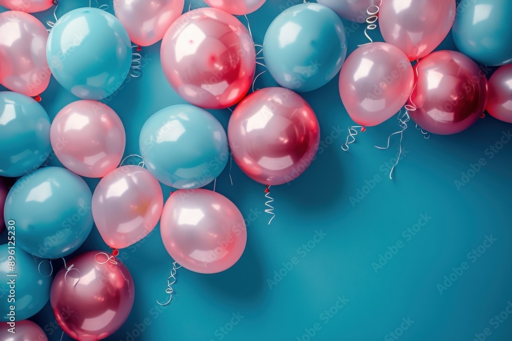 Many balloons that are floating in the air Many balloons that are floating in the air