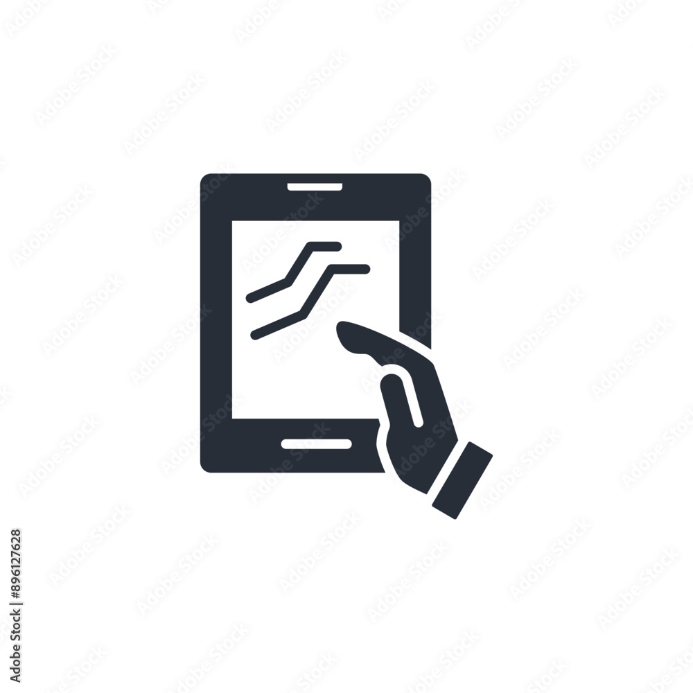 tablet phone icon. vector.Editable stroke.linear style sign for use web design,logo.Symbol illustration. tablet phone icon. vector.Editable stroke.linear style sign for use web design,logo.Symbol illustration.