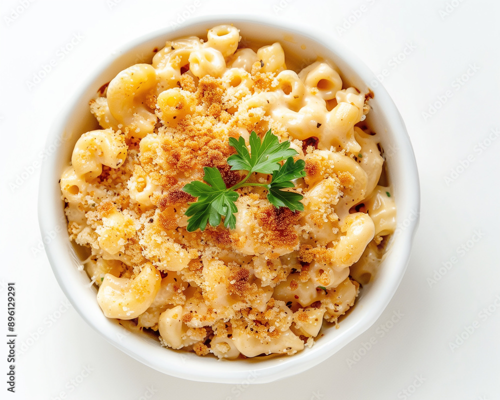 Vegan Mac and Cheese, Creamy cashew-based cheese sauce mixed with pasta, topped with breadcrumbs and baked until crispy Vegan Mac and Cheese, Creamy cashew-based cheese sauce mixed with pasta, topped with breadcrumbs and baked until crispy