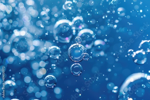 Wallpaper Mural A cluster of bubbles suspended in mid-air, with soft lighting and gentle motion Torontodigital.ca