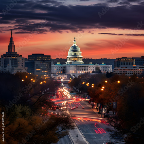 Capitol in Twilight: An Aesthetic Perspective of the DC Cityscape © Howard