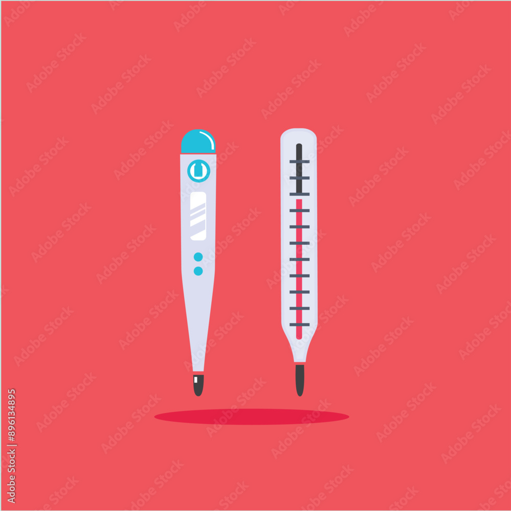 medical thermometer illustration with temperature rise and fall, simple cute measuring tool for health and fitness medical thermometer illustration with temperature rise and fall, simple cute measuring tool for health and fitness