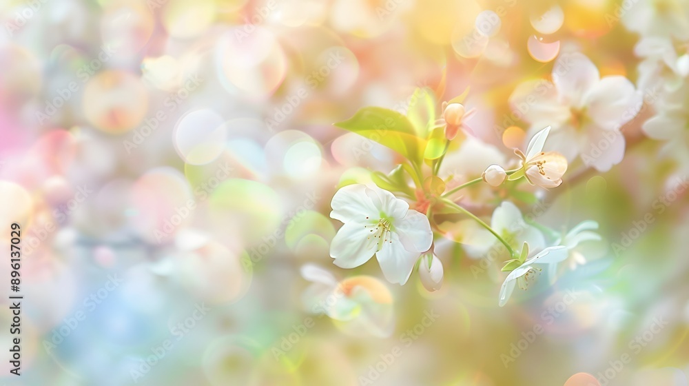 Dreamy Pastel Spring Delight. Blurred spring background with soft pastel colors abstract Dreamy Pastel Spring Delight. Blurred spring background with soft pastel colors abstract