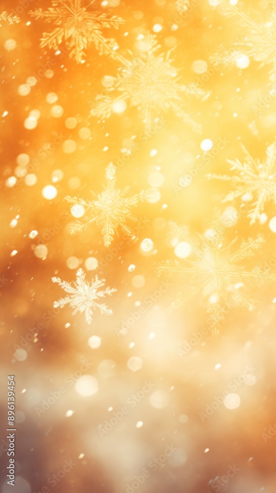 Christmas snowflakes winter background with bokeh. Christmas snowflakes winter background with bokeh.